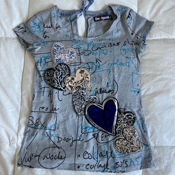 Vintage Desigual patchwork t-shirt - Picture 1 of 3